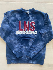 LNS DAZZLERS - NAVY DYED CREW