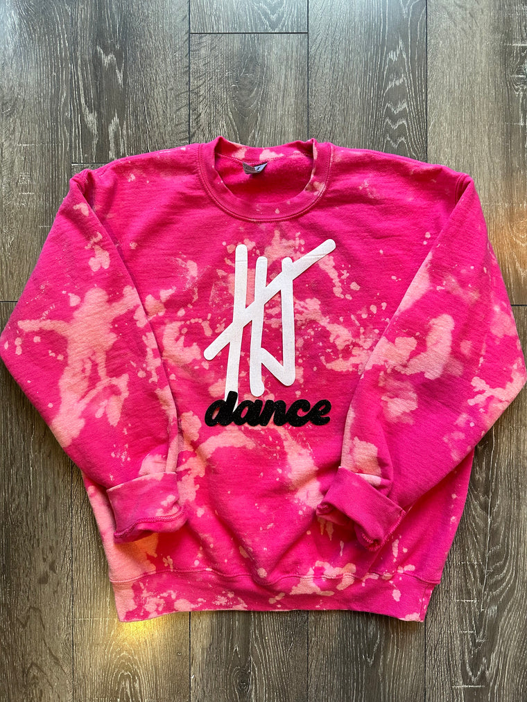 HJ DANCE - PINK DYED CREW