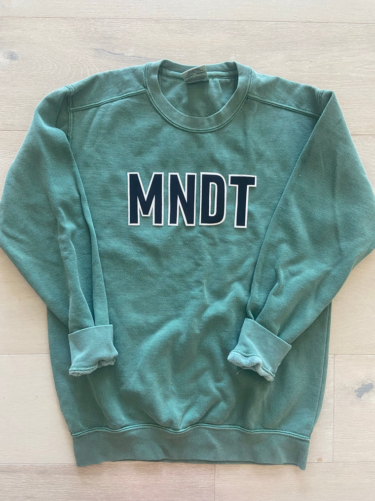 MNDT - GREEN COMFORT COLORS CREW