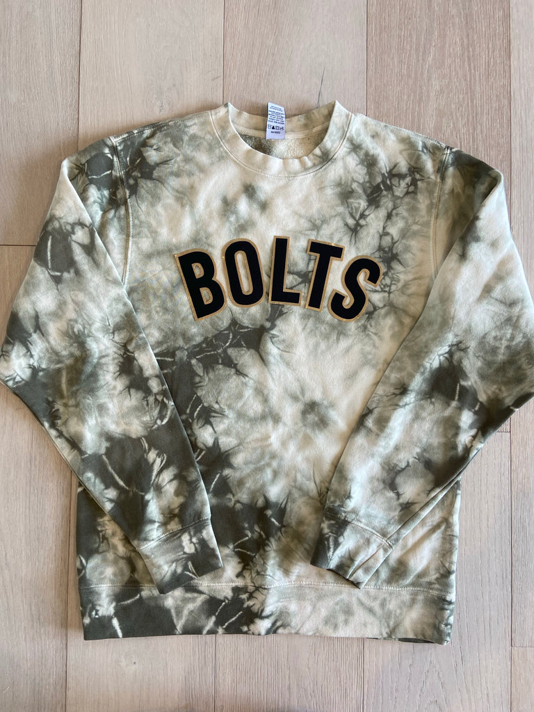 BOLTS - GREEN DYED CREW