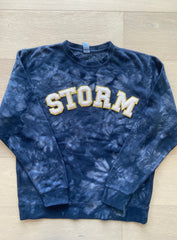 CHENILLE STORM - NAVY DYED CREW