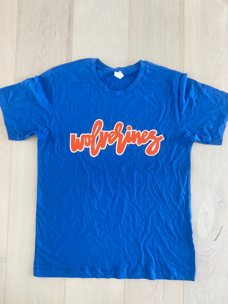 WOLVERINES - BLUE TEE