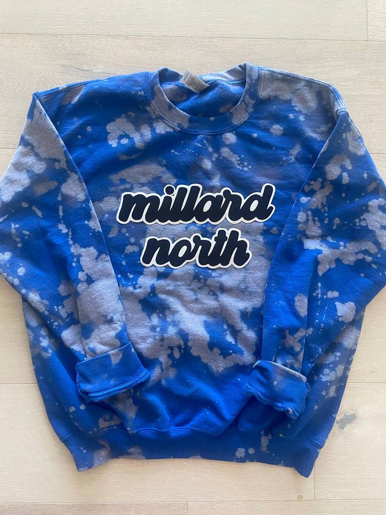 MILLARD NORTH - BLUE DYED CREW