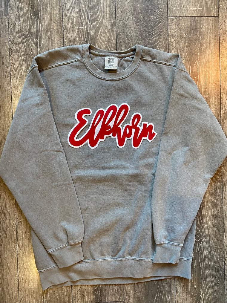 ELKHORN - GREY COMFORT COLORS CREW