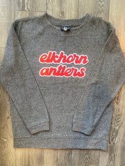 ELKHORN ANTLERS - GREY COZY CREW