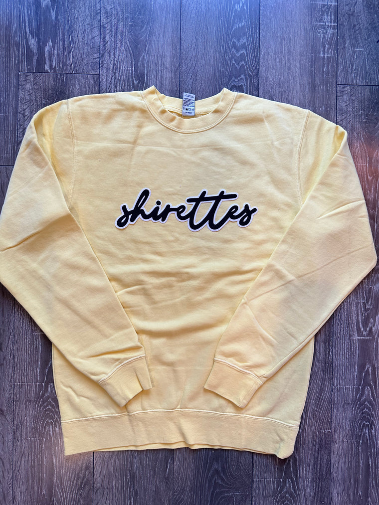 DAINTY SHIRETTES.- YELLOW CREW