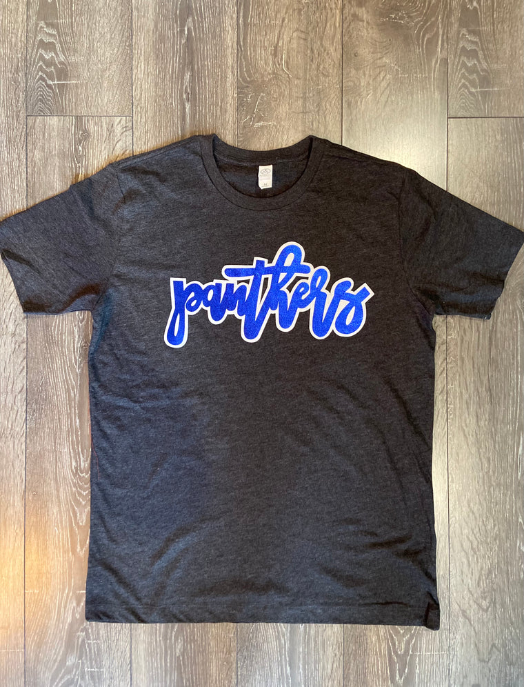PANTHERS - BLACK TEE (YOUTH + ADULT)