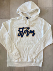 STORM - WHITE TRIBLEND HOODIE