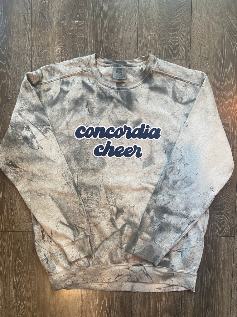 CONCORDIA CHEER - GREY DYED COMFORT COLORS CREW