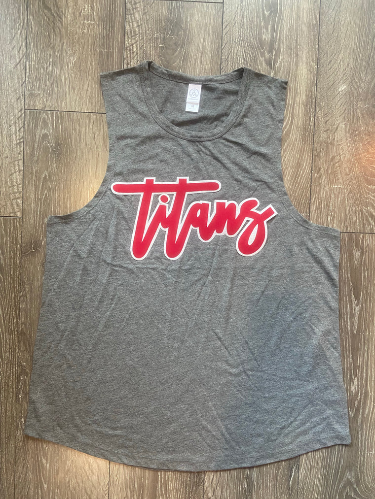 TITANS - GREY MUSCLE TANK