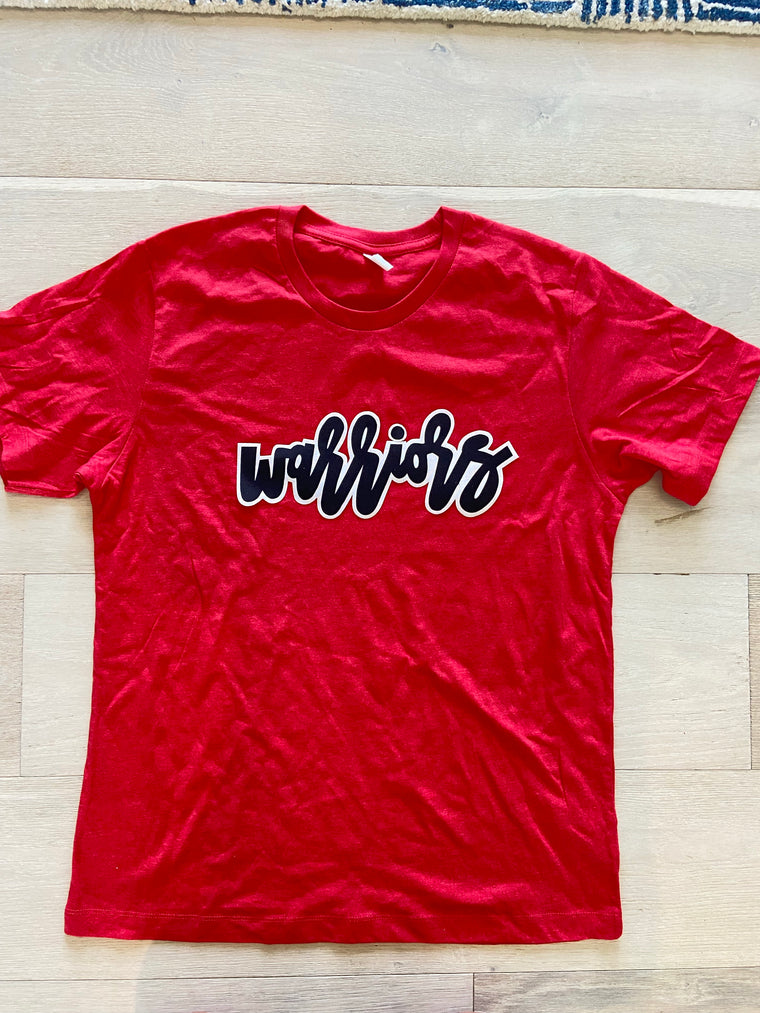 WARRIORS - RED TEE