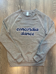 CONCORDIA DANCE - GREY FLEECE CREW