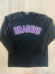 DRAGONS - BLACK COMFORT COLORS LONG SLEEVE