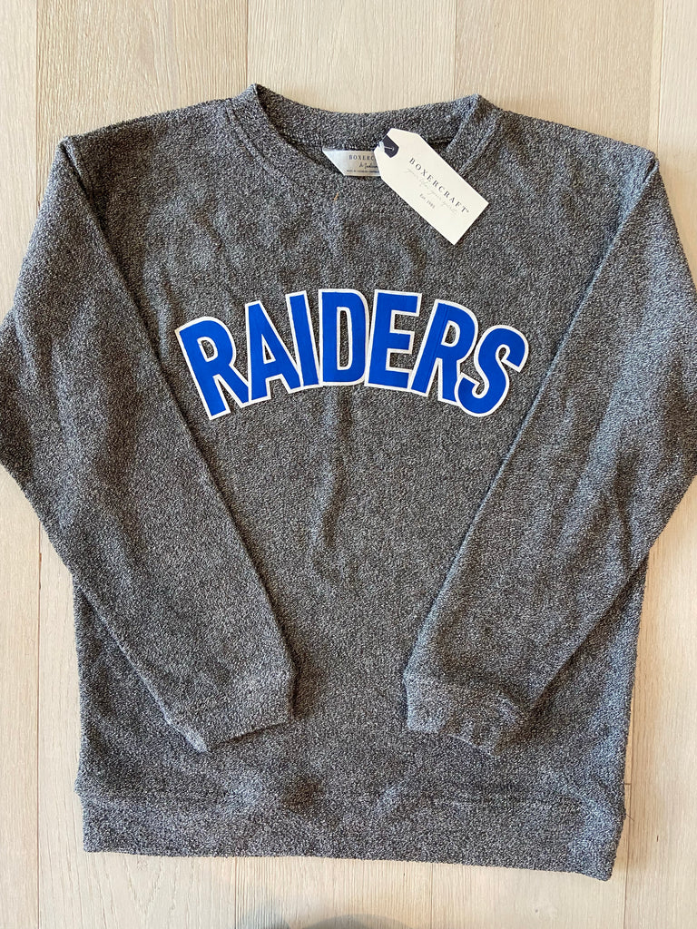 RAIDERS - GREY COZY CREW