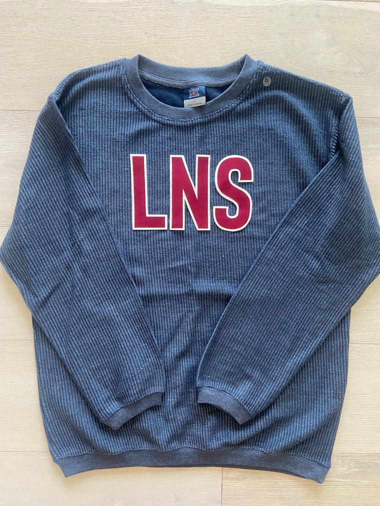 LNS - NAVY CORDED CREW