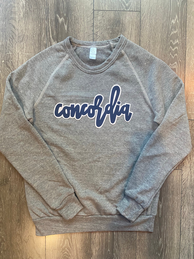 CONCORDIA - GREY FLEECE CREW