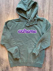 EXTREME - GREEN FLEECE HOODIE