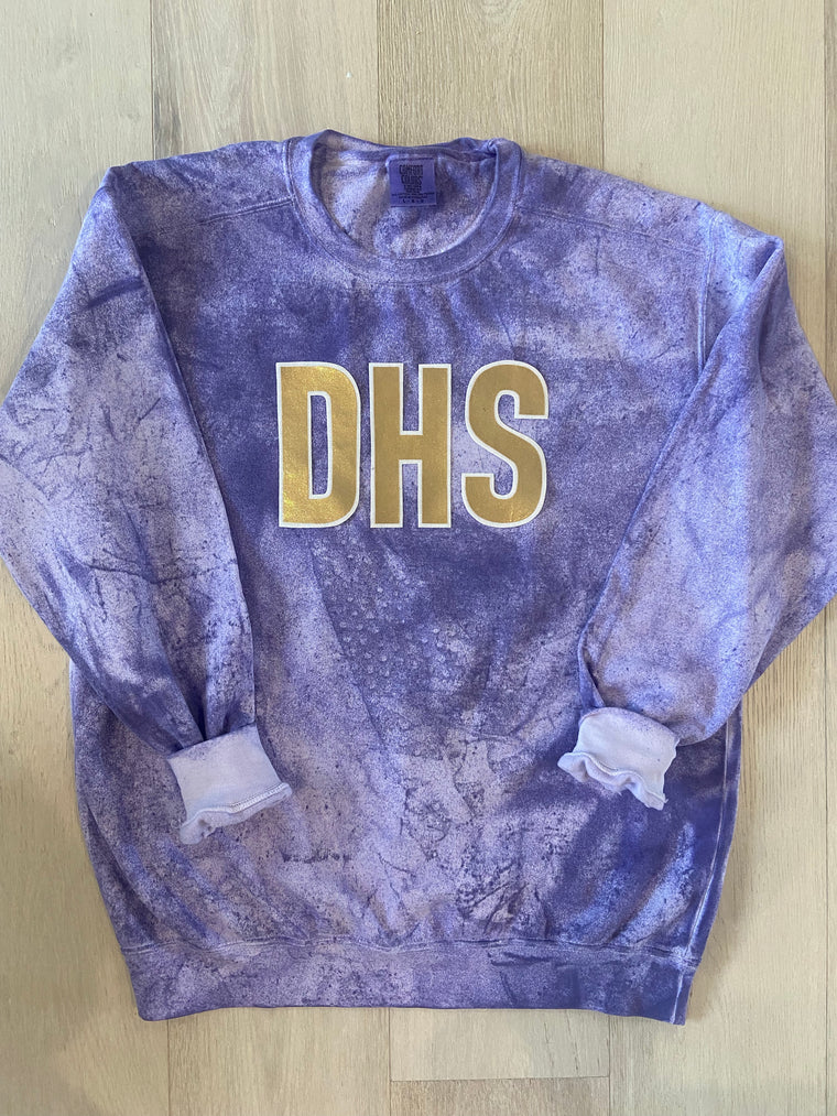 DHS - PURPLE DYED COMFORT COLORS CREW