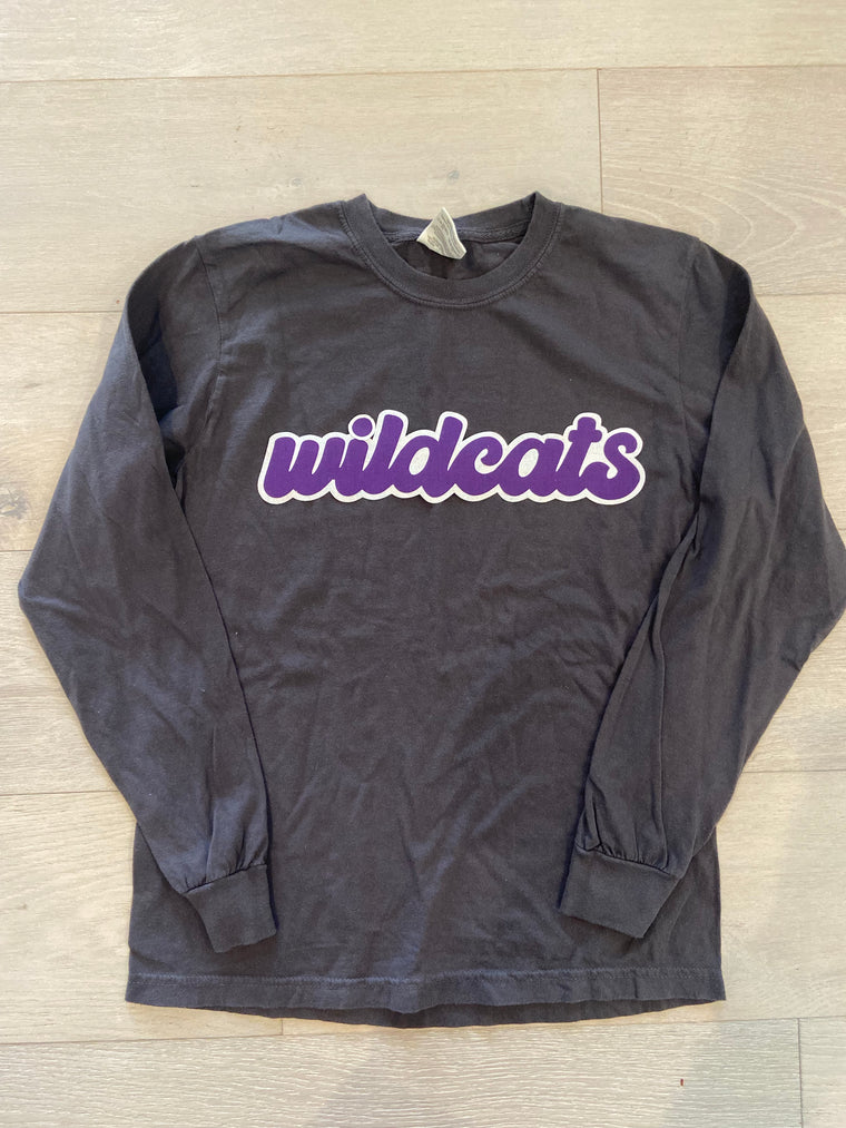 WILDCATS - GREY COMFORT COLORS LONG SLEEVE