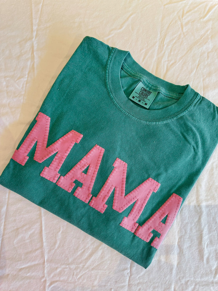 PINK MAMA - GREEN TEE