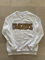 DUSTERS - WHITE FLEECE CREW