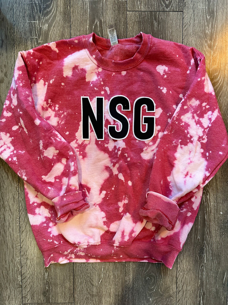 BLOCK NSG - RED DYED CREW