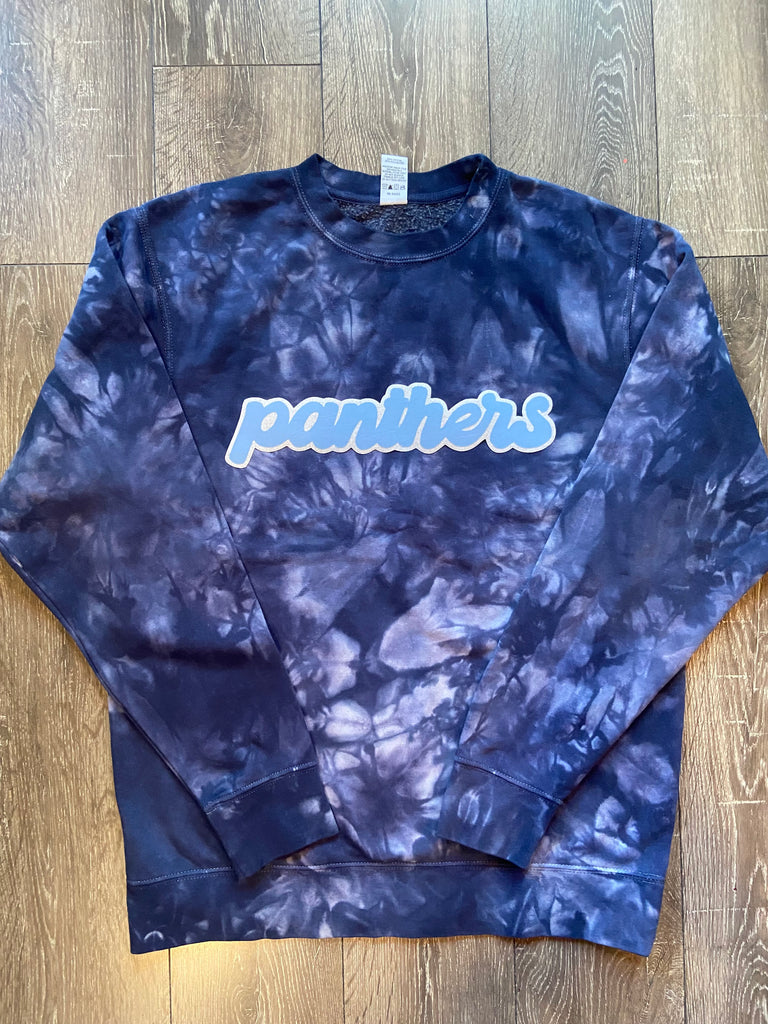 RETRO PANTHERS - NAVY DYED CREW