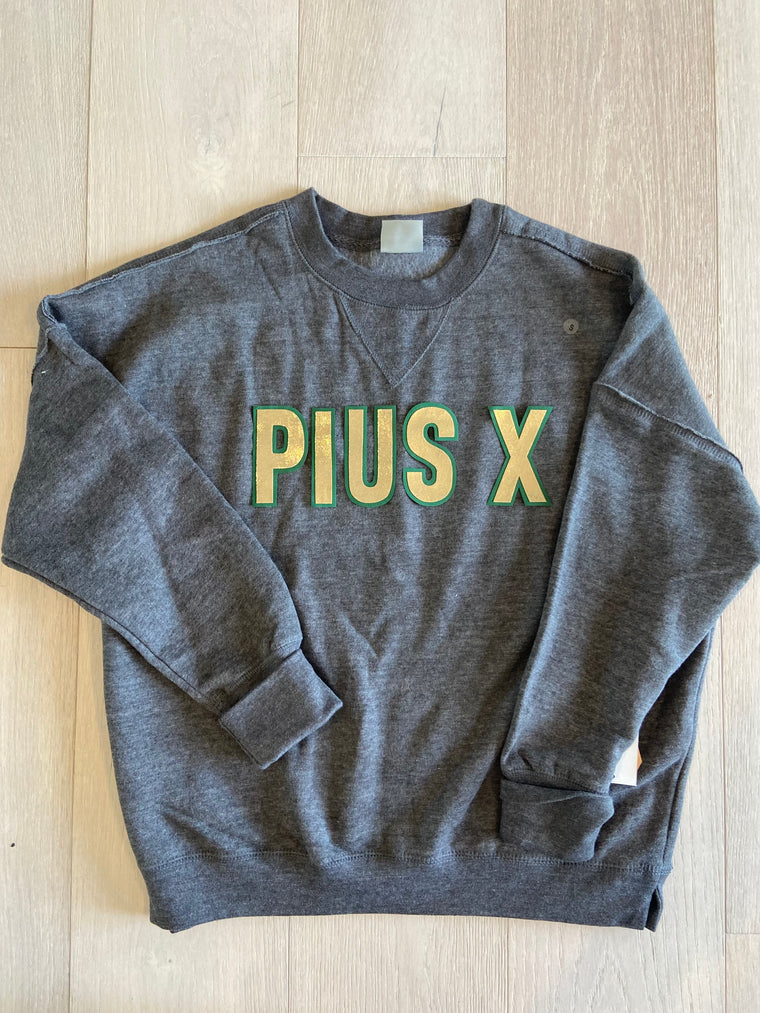 PIUS X - GREY SUEDED PULLOVER