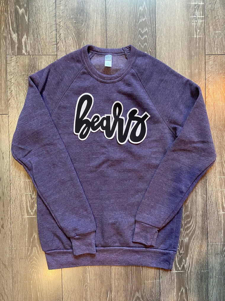 BEARS - PURPLE FLEECE CREW