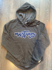 MUSTANGS - GREY ANGEL FLEECE HOODIE