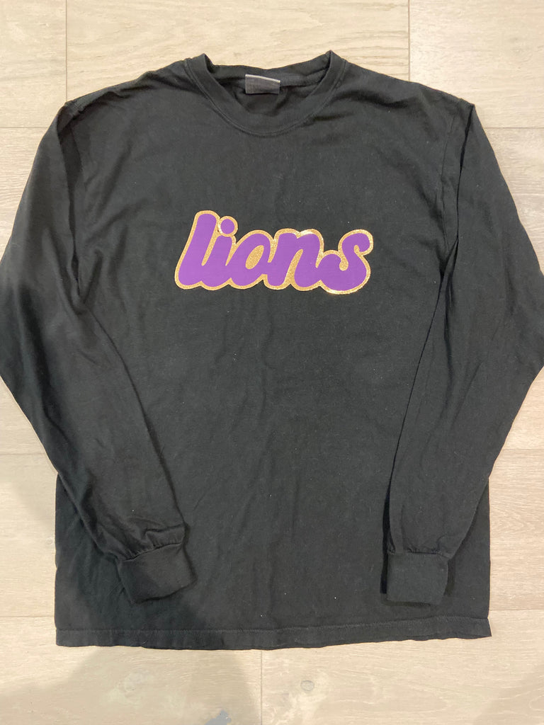 RETRO LIONS - BLACK LONG SLEEVE (YOUTH + ADULT)