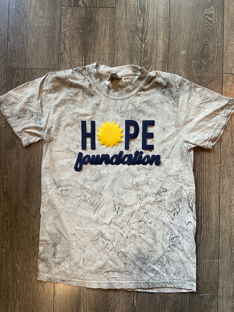 HOPE FOUNDATION- GREY DYED COMFORT COLORS TEE