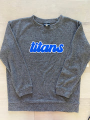 RETRO TITANS - GREY COZY CREW