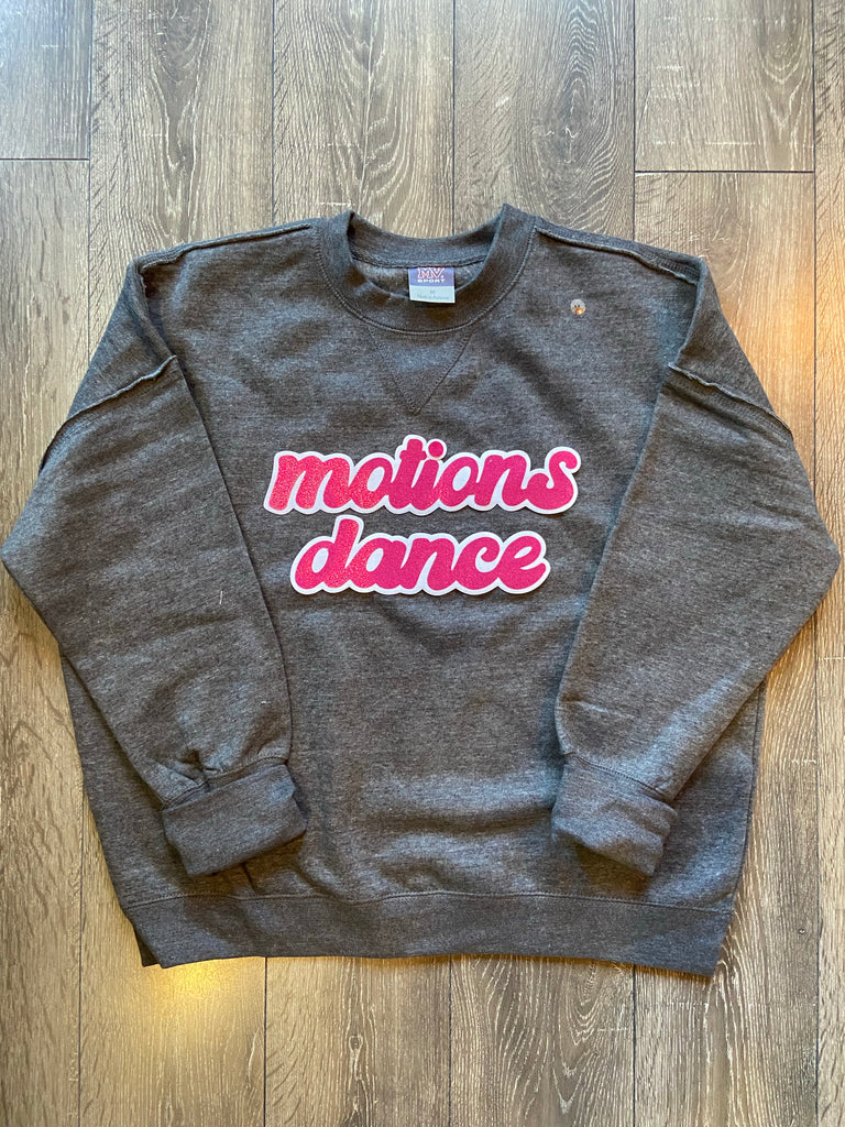 MOTIONS DANCE - GREY SUEDED PULLOVER