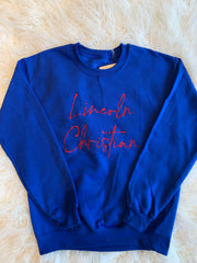 LINCOLN CHRISTIAN EMBROIDERED CREW