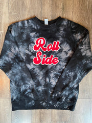 ROLL SIDE- BLACK DYED CREW