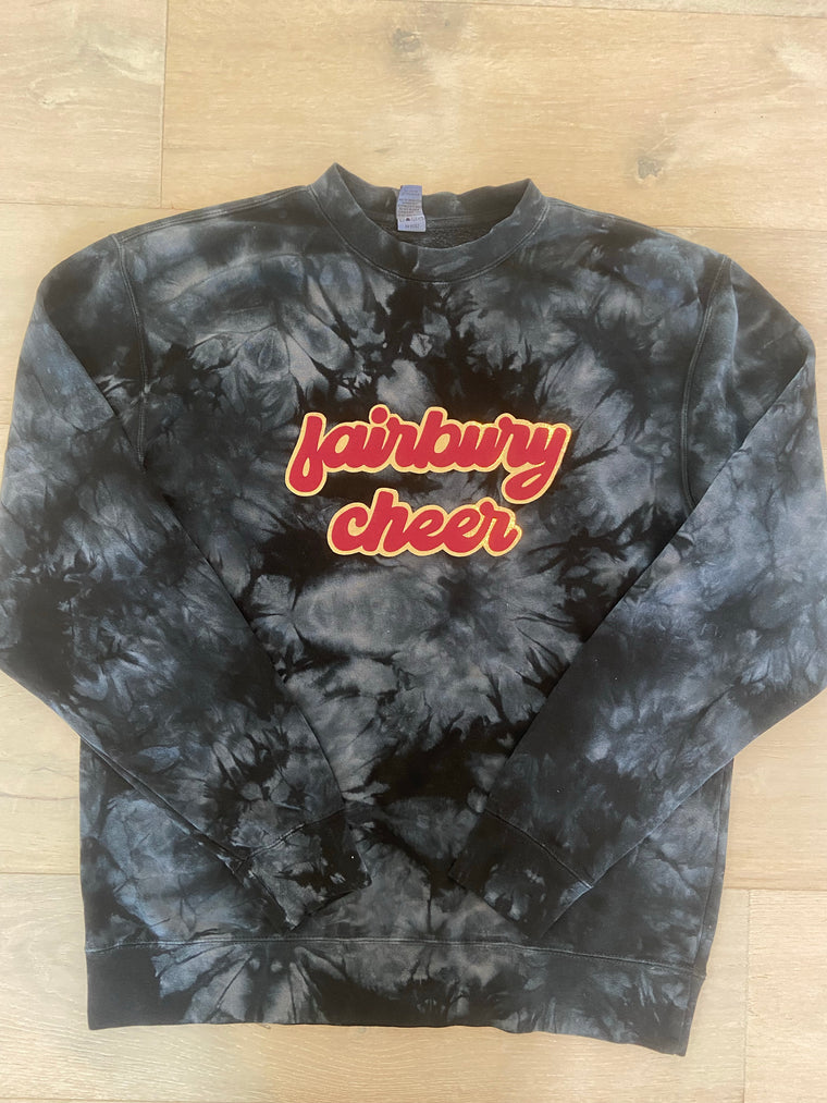 FAIRBURY CHEER - BLACK DYED CREW