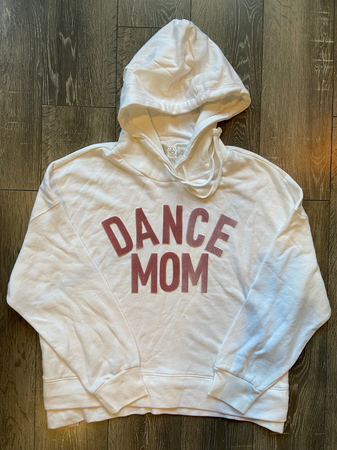 DANCE MOM - WHITE LIGHTWEIGHT HOODIE