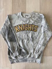 BLOCK KNIGHTS - GREY DYED COMFORT COLORS CREW