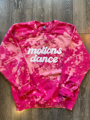 MOTIONS DANCE - HOT PINK DYED CREW