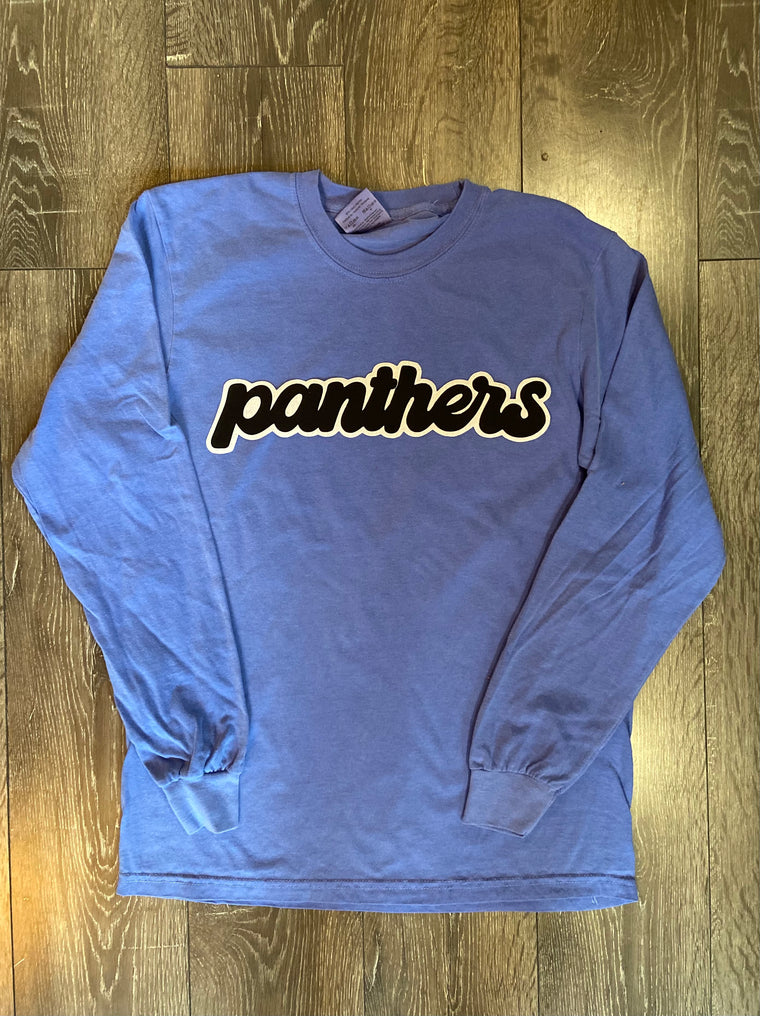 PANTHERS - BLUE COMFORT COLORS LONG SLEEVE