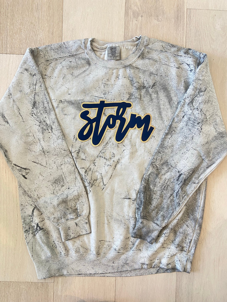 STORM - GREY DYED COMFORT COLORS CREW