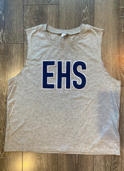 EHS - GREY CROP MUSCLE TANK