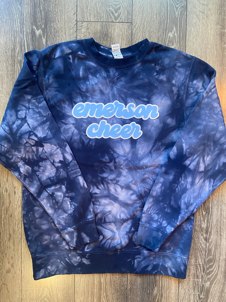 EMERSON CHEER - NAVY DYED CREW