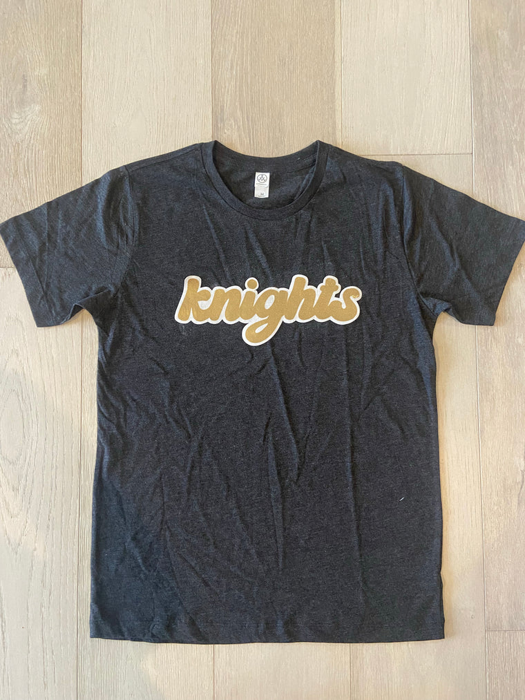 RETRO KNIGHTS - DARK GREY TEE (YOUTH + ADULT)