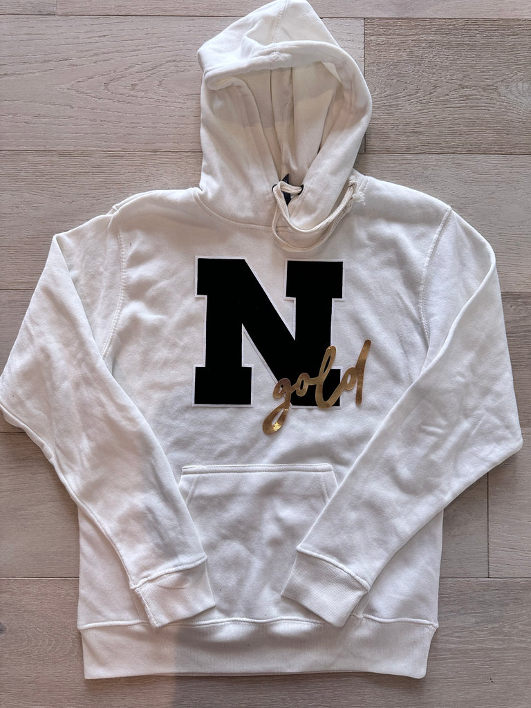 N GOLD INDPENDENT WHITE HOODIE – - Main Image