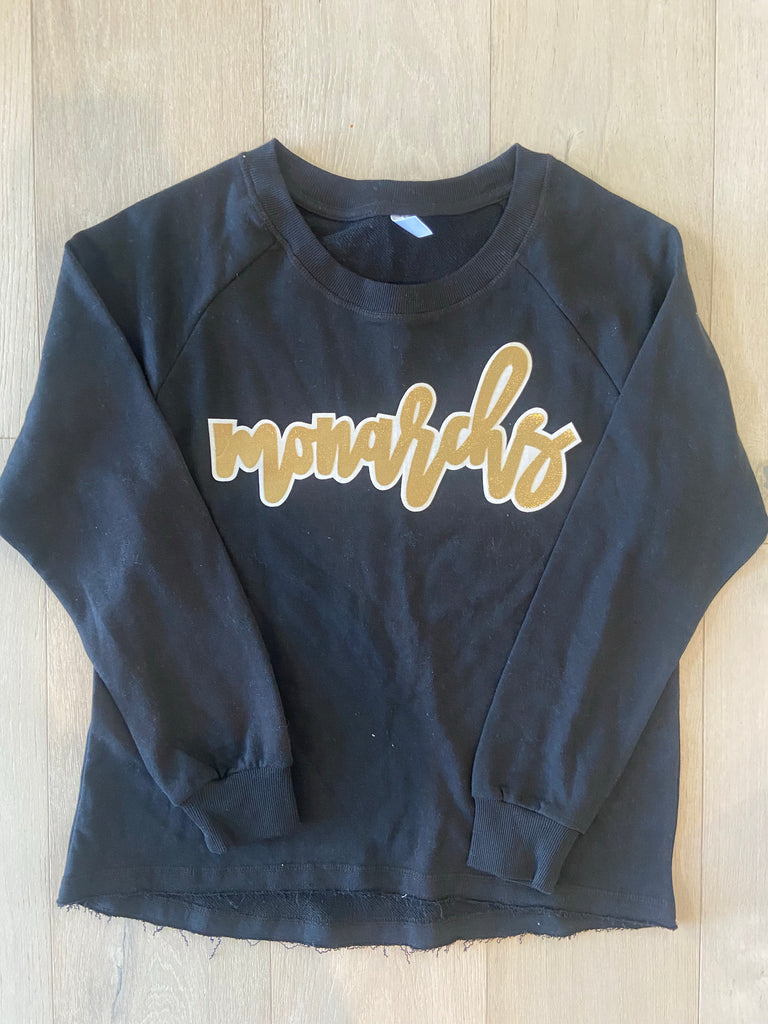 MONARCHS - BLACK LIGHTWEIGHT CREW