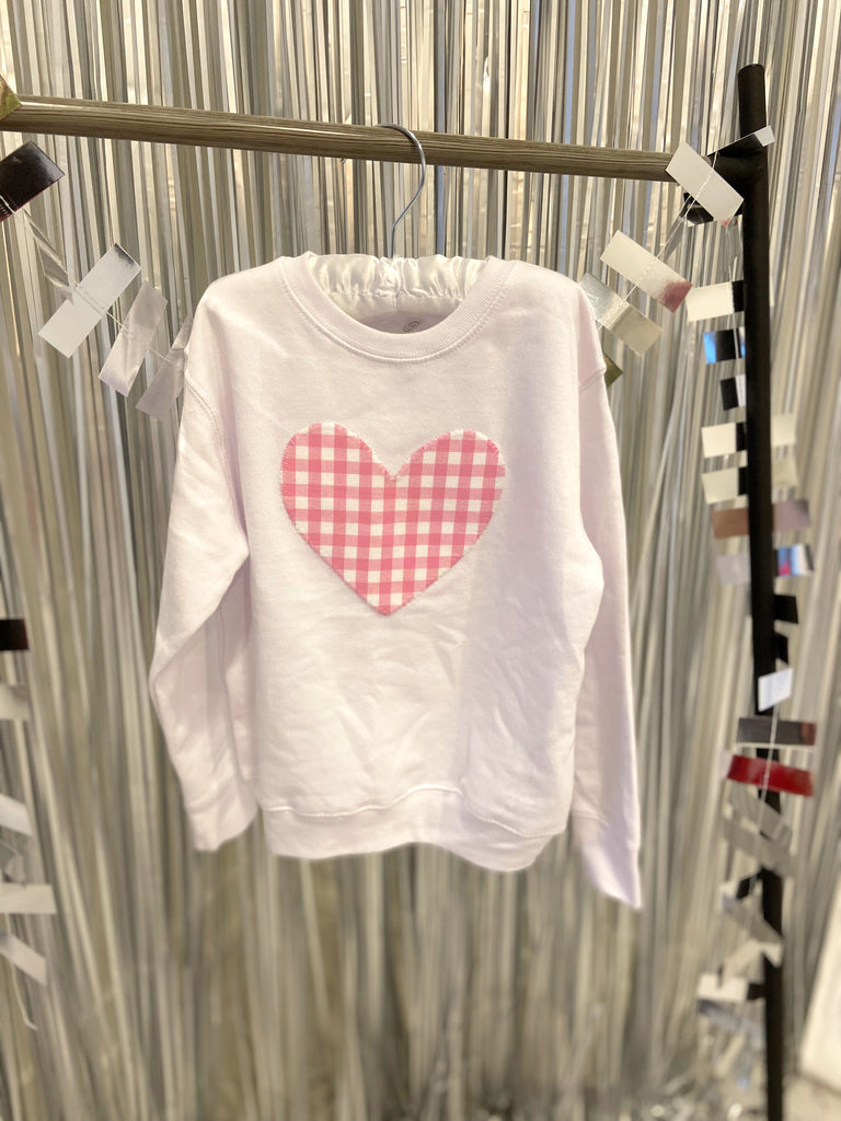GINGHAM HEART CREW - TODDLER, YOUTH, ADULT