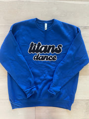 TITANS DANCE - BLUE SPONGE FLEECE CREW