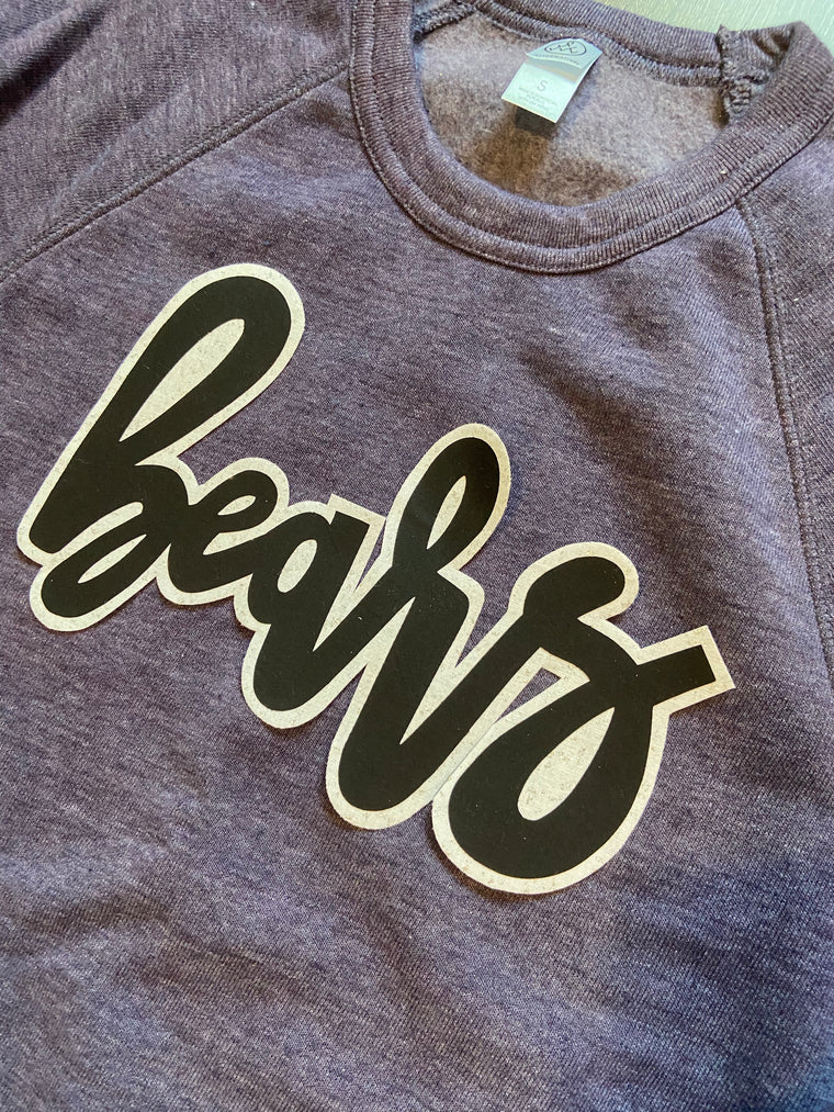 BEARS - PURPLE FLEECE CREW